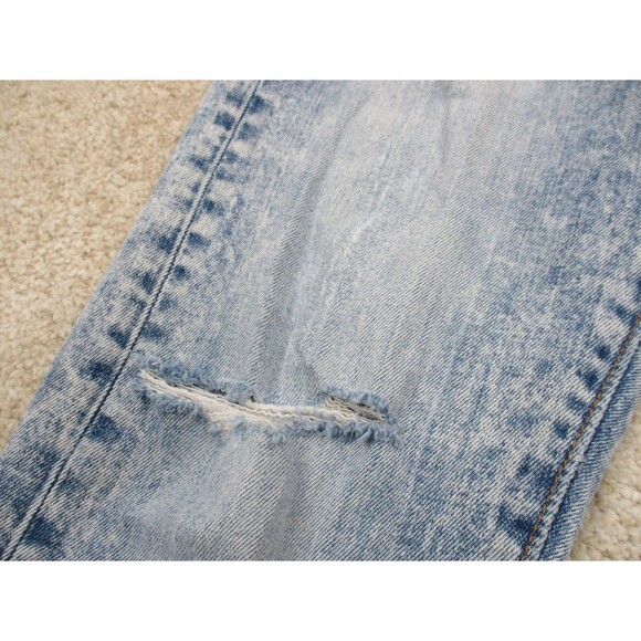 Levis 510 Jeans Mens 31 Blue Acid Wash Denim Skinny Distressed Casual 31x27 - Picture 4 of 16